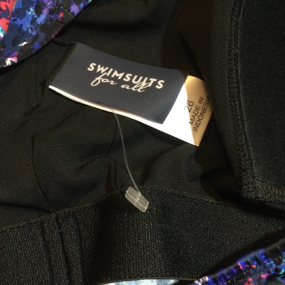Swimsuits For All NWOT Chlorine Resistant Racerback Tankini Top, 26 - Picture 6 of 7
